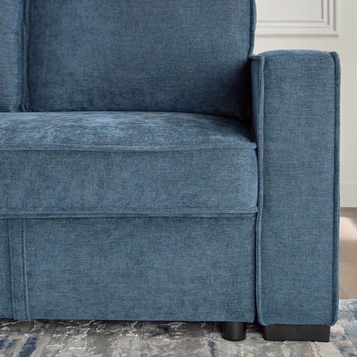 كنبة سرير قابل للسحب 3 مقاعد قماش بمساحة تخزين – Sofa Bed 3 Seater with Storage-3